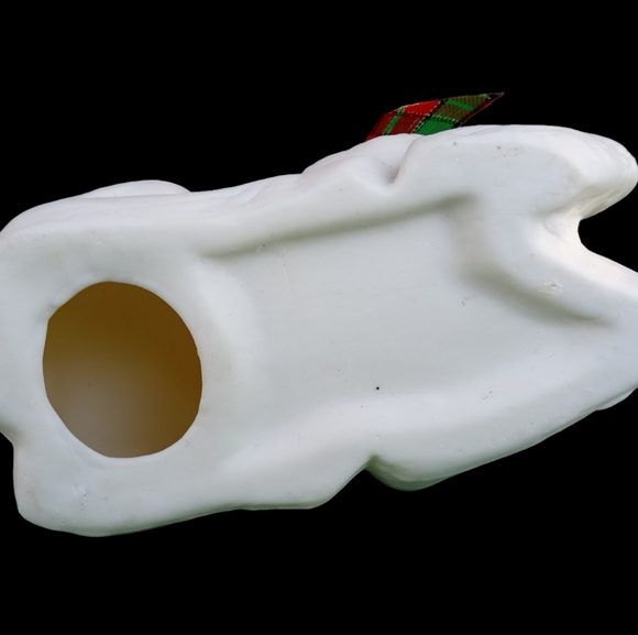 Vtg Bisque Porcelain Holiday Deer - Picture 9 of 9